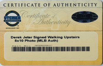 Derek Jeter Autographed 8X10 Framed Baseball Photo (Mlb/Steiner)