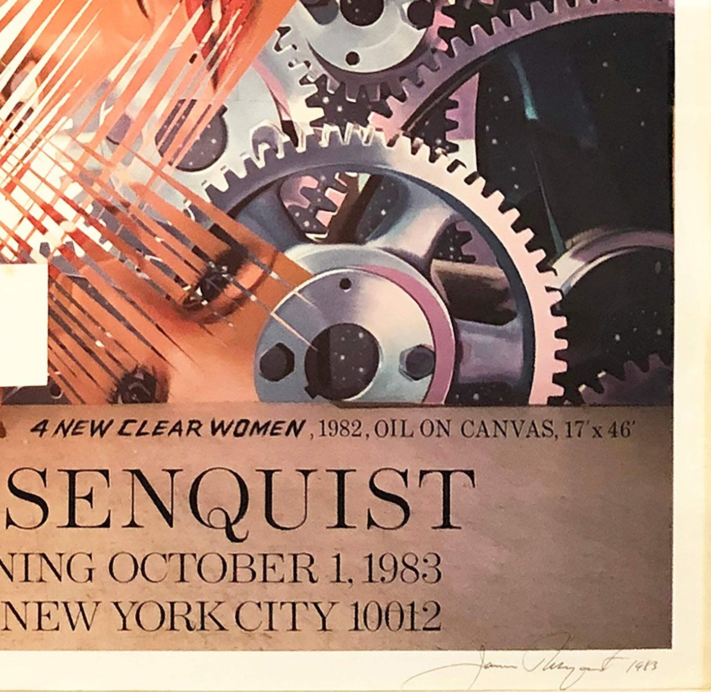 James Rosenquist Four New Clear Women Signed " Offset Lithograph Po