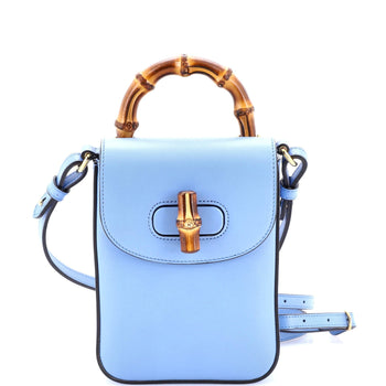 Gucci Bamboo Top Handle Backpack Leather Mini