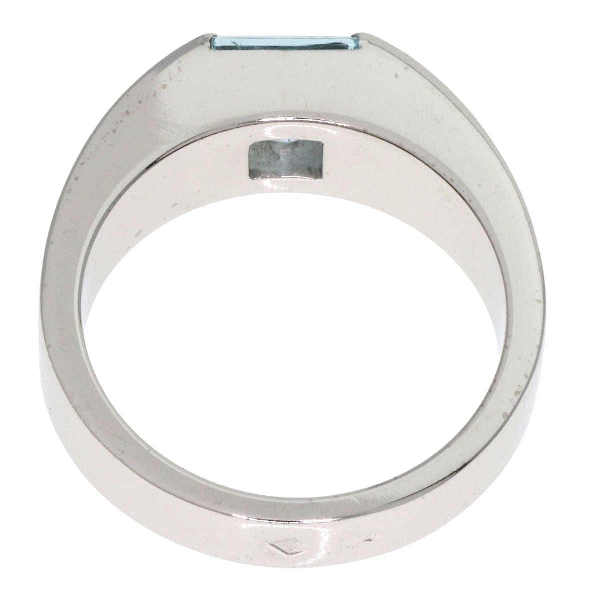 Cartier Tank Aquamarine #51 Ring K18 White Gold