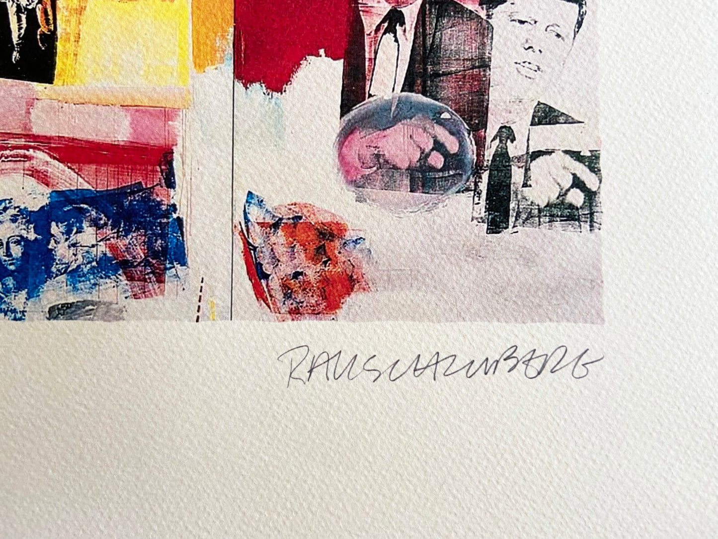 Robert Rauschenberg Lithograph Coa Numbered Stamp