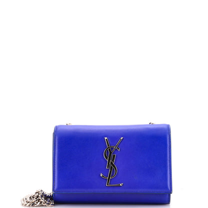 Saint Laurent Classic Monogram Crossbody Bag Grainy Leather Small