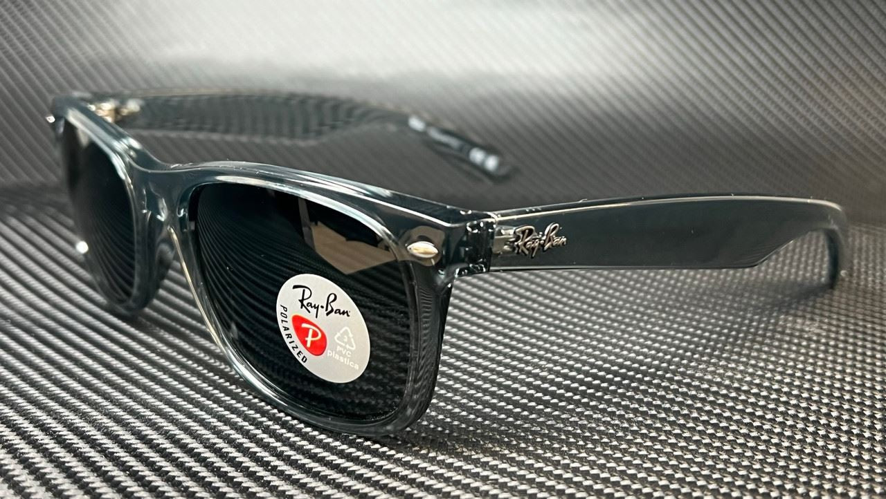 RAY BAN RB2132 64503R Wayfarer Transparent Grey Polarized 58 mm Sunglasses