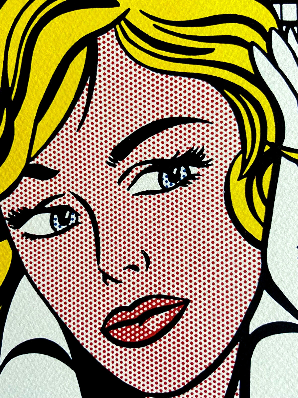 Roy Lichtenstein Lithograph "M-Maybe" Signed Limited Edition Coa