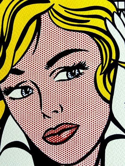 Roy Lichtenstein Lithograph "M-Maybe" Signed Limited Edition Coa