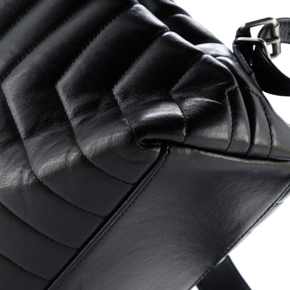 Saint Laurent Loulou Backpack Matelasse Chevron Leather Medium
