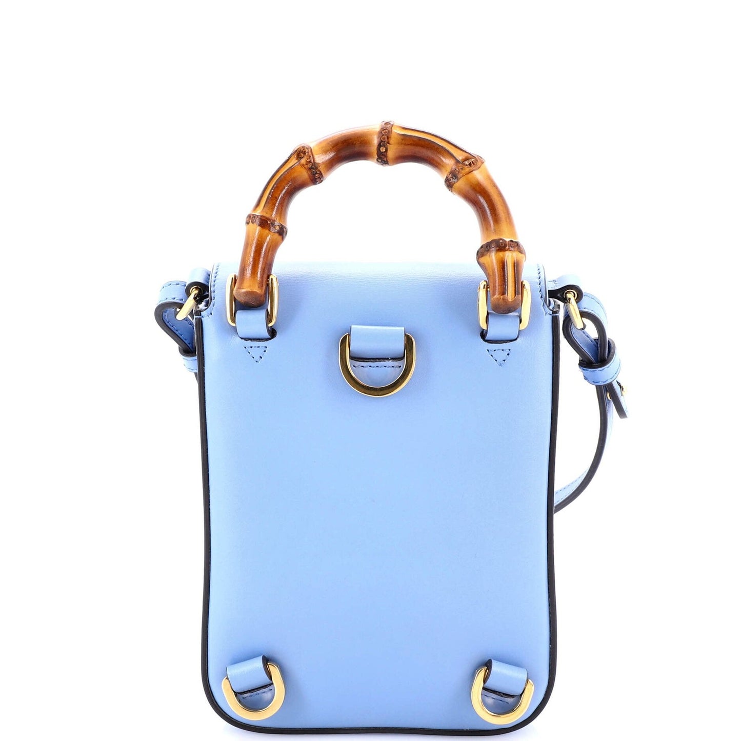 Gucci Bamboo Top Handle Backpack Leather Mini