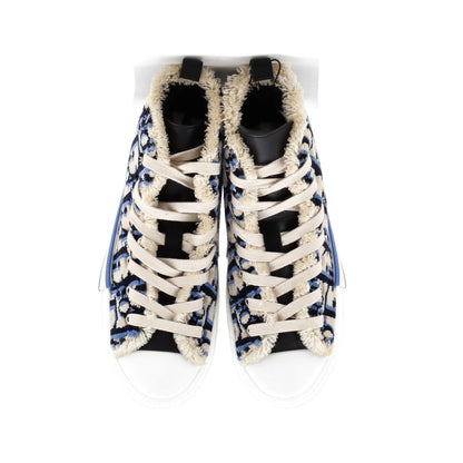 Christian Dior Men'S B23 High-Top Sneakers Oblique Tapestry