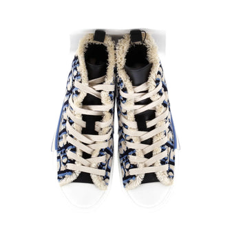 Christian Dior Men'S B23 High-Top Sneakers Oblique Tapestry