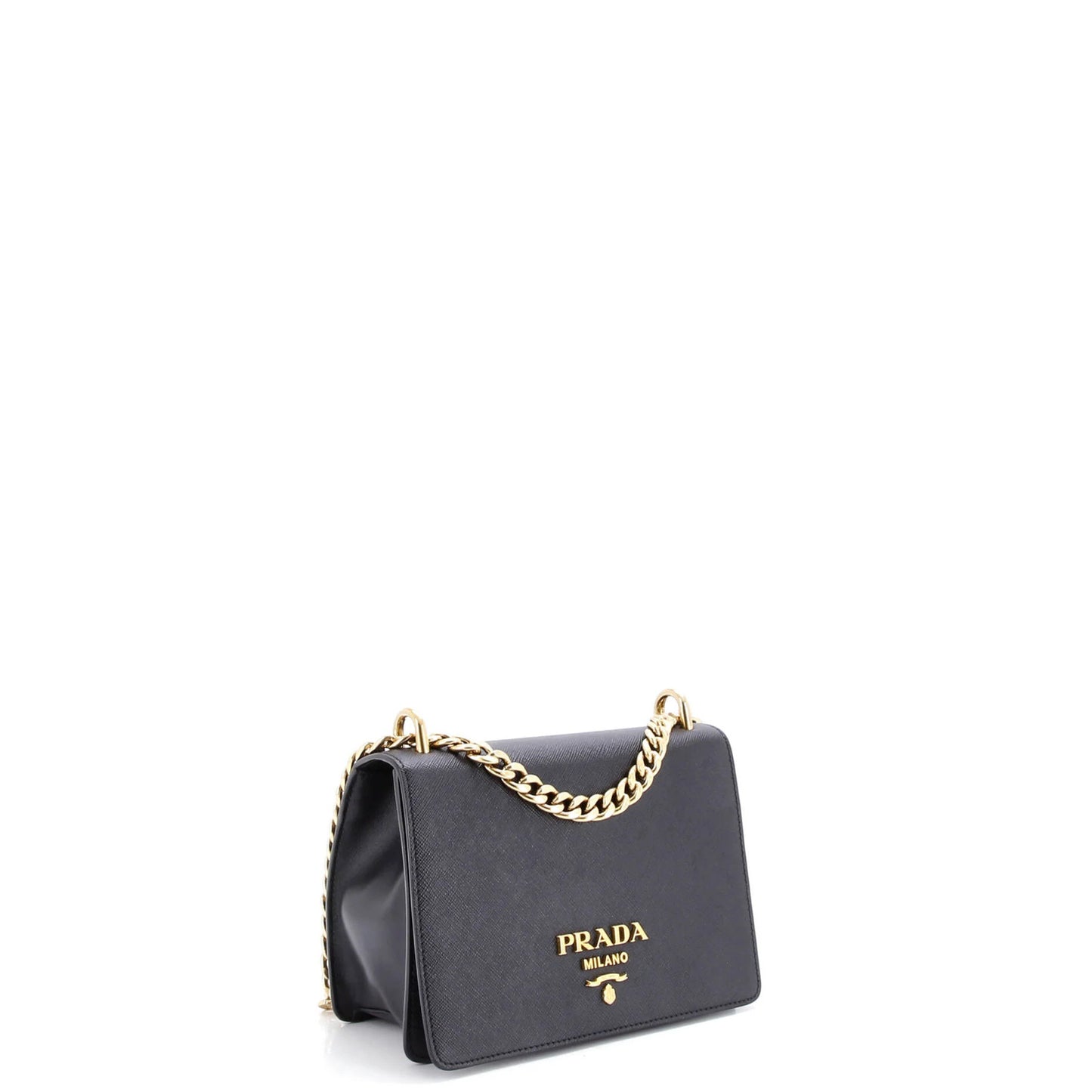 Prada Chain Flap Bag Saffiano Leather Small