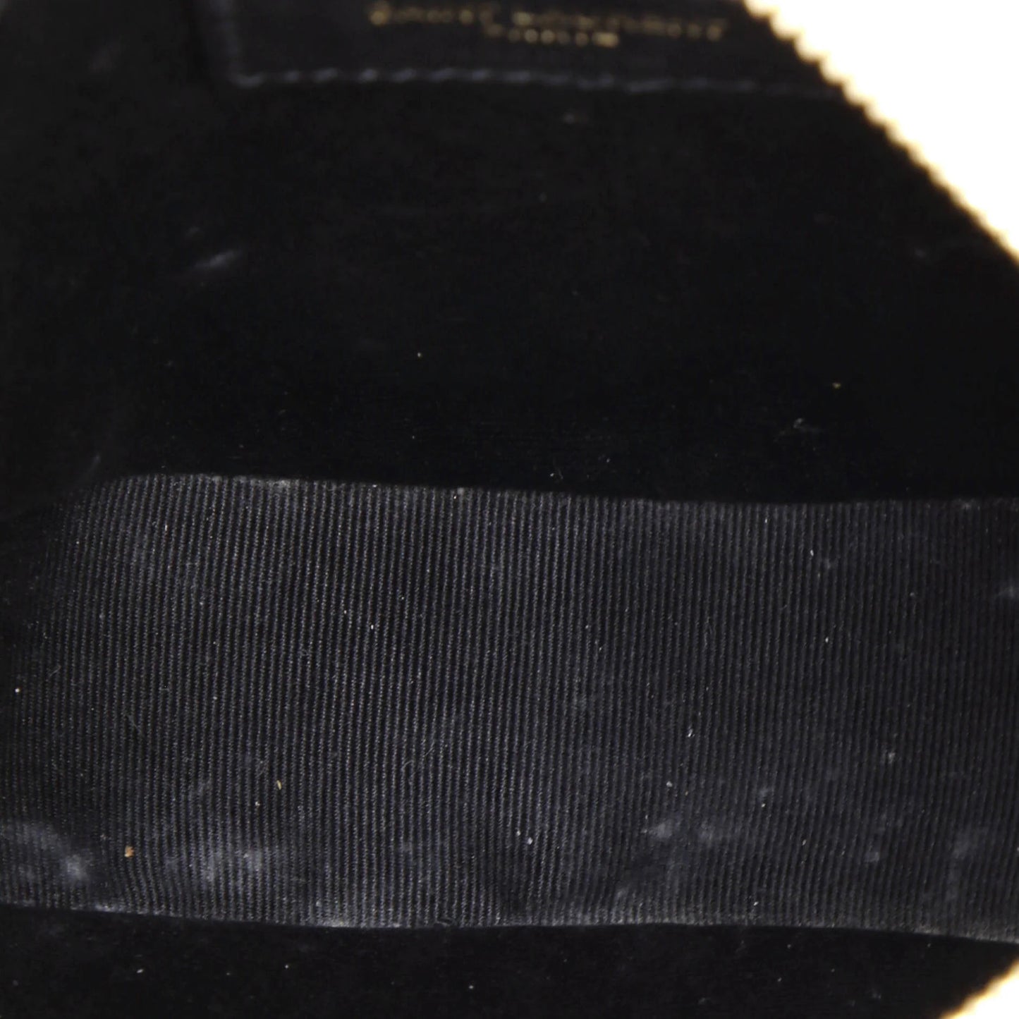 Saint Laurent Vinyle Round Camera Bag Matelasse Chevron Leather