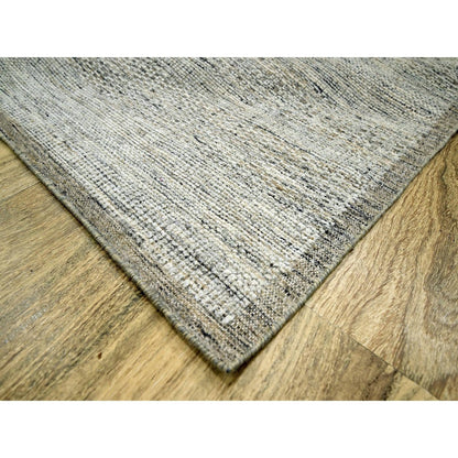 6'X9' Wood Brown Hand Knotted Rug Pure Wool Oxidized Grass Design Oriental