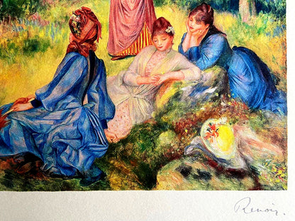 Pierre-Auguste Renoir Lithograph Coa Signed Numbered / Paul Czanne Gauguin