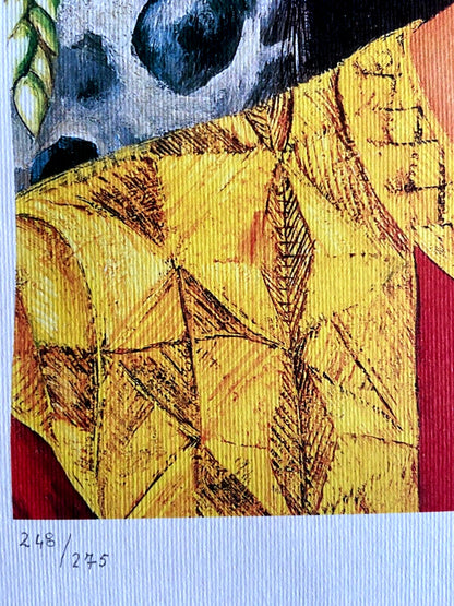 Frida Kahlo Lithograph Coa Hand