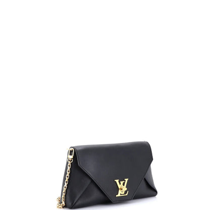 Louis Vuitton Love Note Chain Clutch Leather