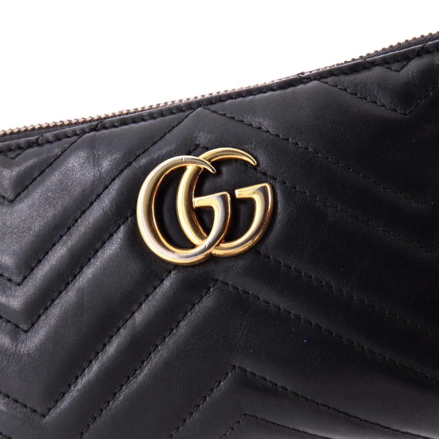 Gucci Gg Marmont Chain Shoulder Bag Matelasse Leather Mini
