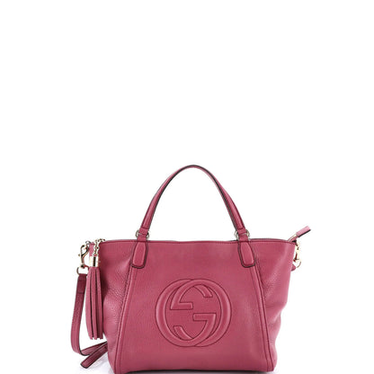 Gucci Soho Convertible Top Handle Bag Leather Small