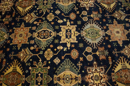 8X10 ft Handmade Indo Karajeh Oriental Rug