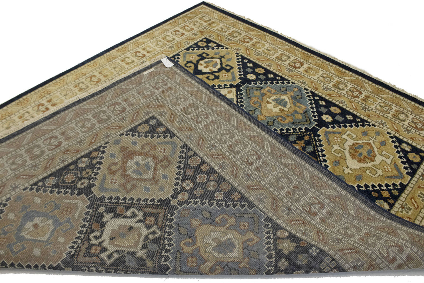 Rare Handmade Kazak Tribal Oriental Rug Geometric