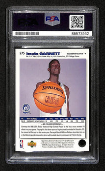 Kevin Garnett Hof Signed/Auto On Card 1995-96 Upper Deck Rc Card #275 Psa/Dna