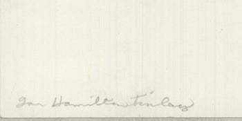 Ian Hamilton Finlay La Belle Hollandaise Signed 