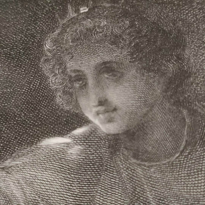 Antique Etching A Midsummer Nights Dream Oberon &
