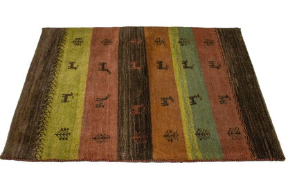 3'3X4'9 Ft Handmade Modern Gabbeh Oriental Rug