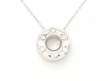 Tiffany & Co. Pt950 Diamond Dots Circle Necklace