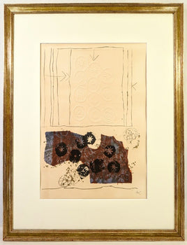 Antoni Clav 1970 Signed Lithograph With Embossing 