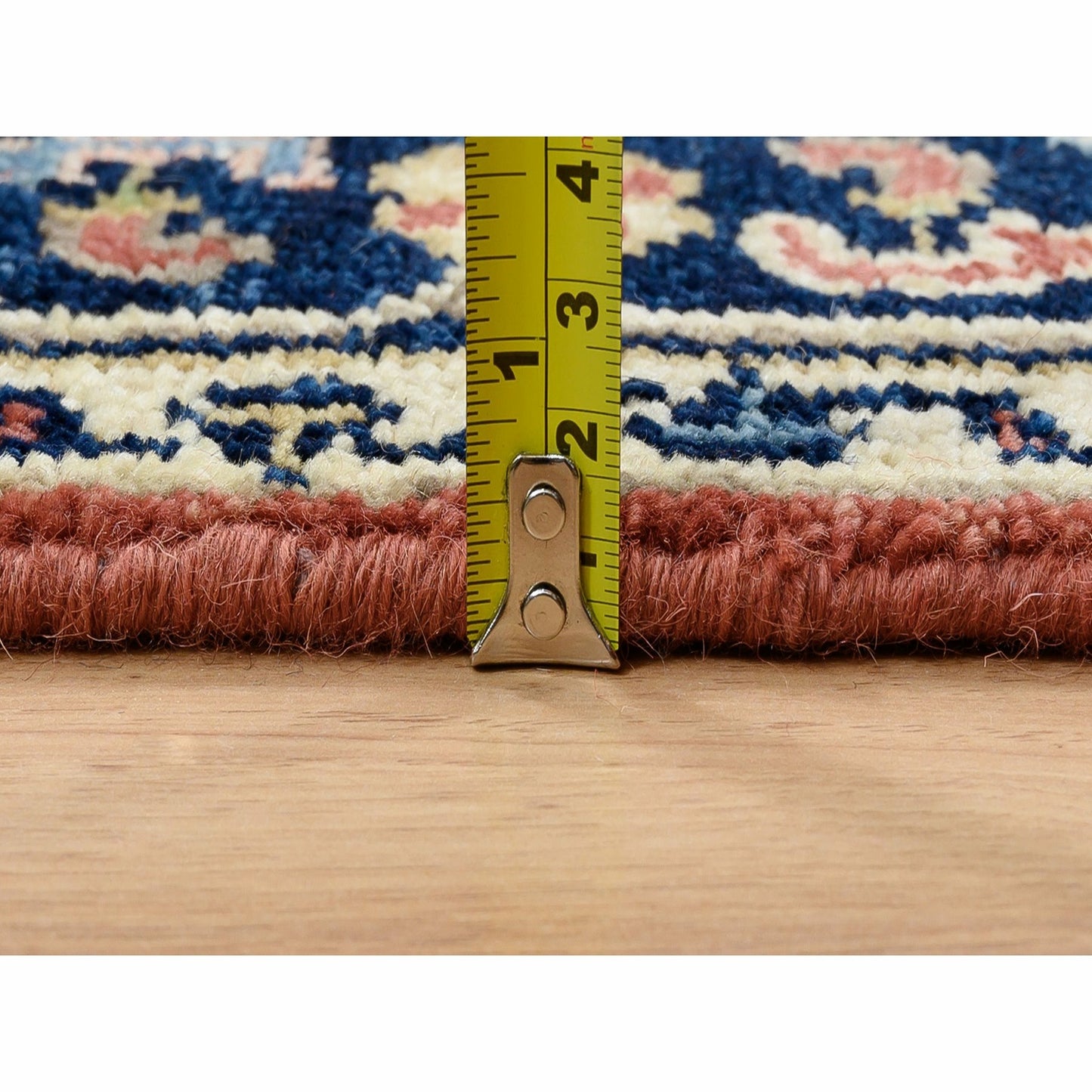 2'5"X19'9" Ivory Hand Knotted Heris Revival Pliable Wool Xl Runner Rug