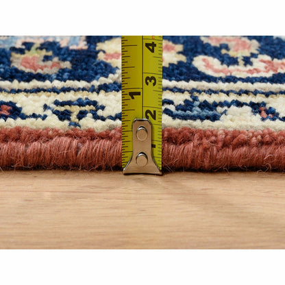 2'5"X19'9" Ivory Hand Knotted Heris Revival Pliable Wool Xl Runner Rug