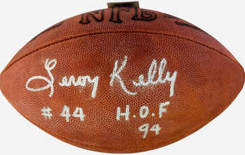 Leroy Kelly Autographed Official Nfl Football