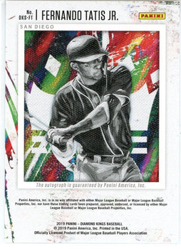 Fernando Tatis Jr. Autographed 2019 Panini Diamond Kings Card #Dks-Ft