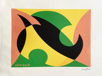 Giacomo Balla - Lithograph 1968 Venice Biennale Coa Hand Numbered