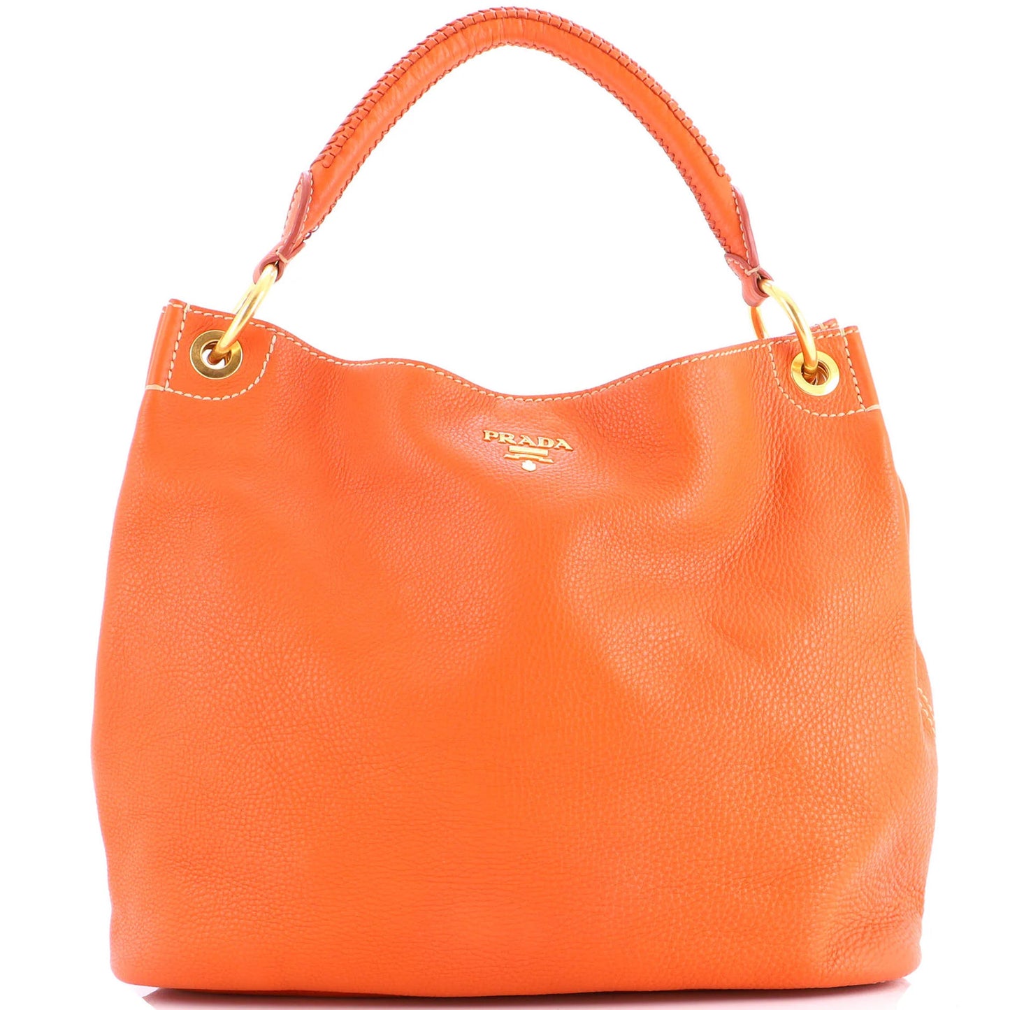 Prada Rolled Hobo Vitello Daino Large