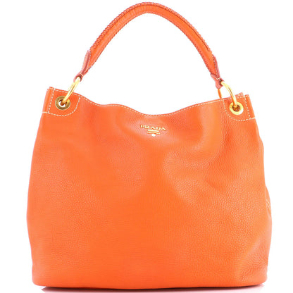 Prada Rolled Hobo Vitello Daino Large