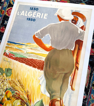 L'Algerie French Colonial Authentic Original Poster Printed In 1930 By Henri Dor