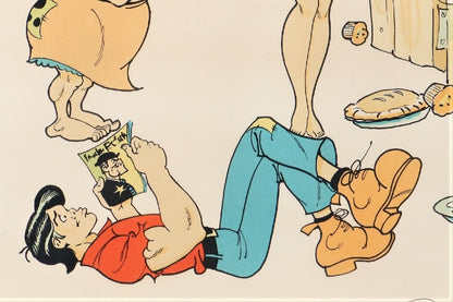 Al Capp "Lil Abner" Ed100 Comic Art Print Signed In  Pencil Framed