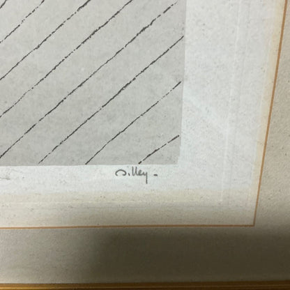 Ramon Dilley Original Lithograph "Mother And Child At The Beach" Signed Framed