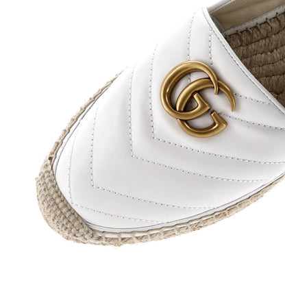 Gucci Women'S Gg Marmont Espadrilles Matelasse Leather