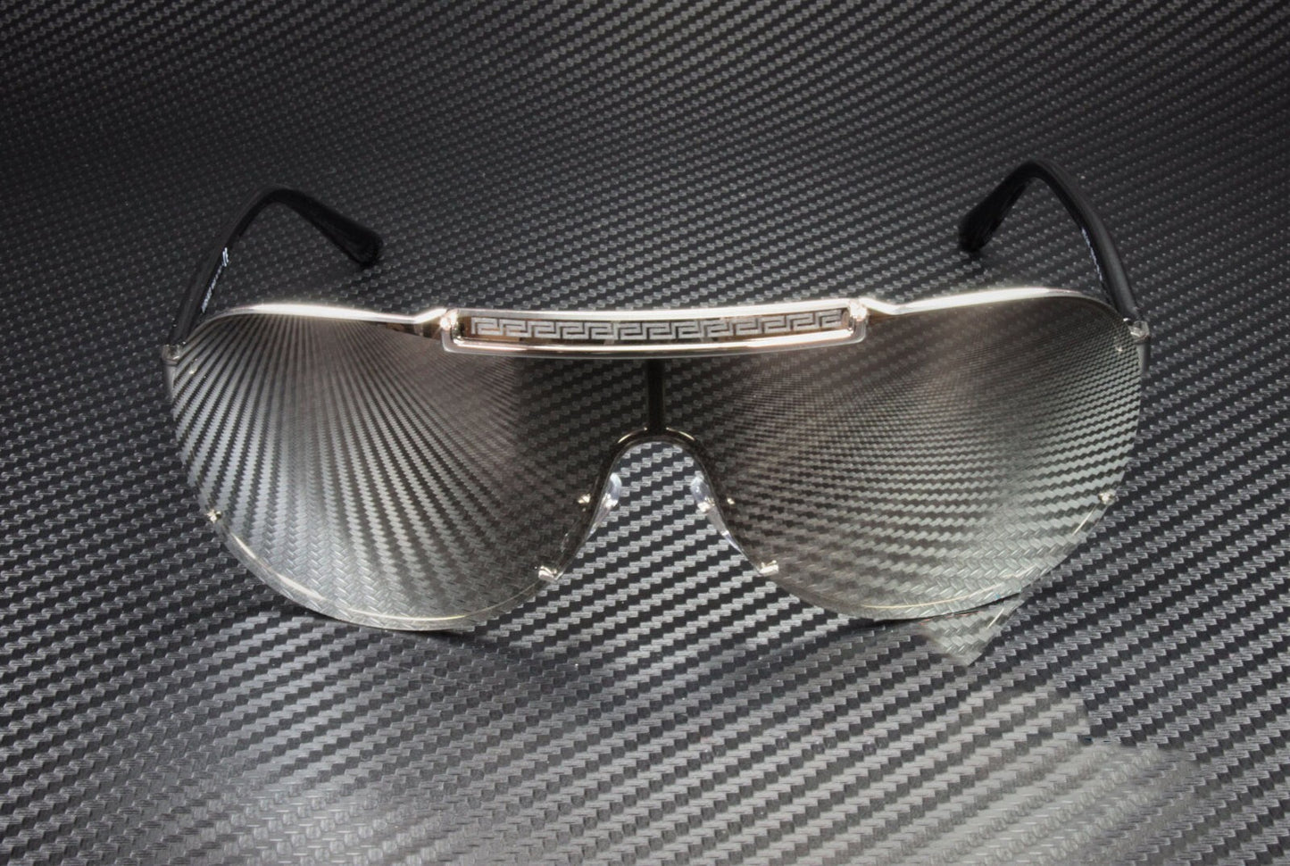 VERSACE VE2140 10006G Silver Light Grey Mirror Silver 40 mm Men's Sunglasses