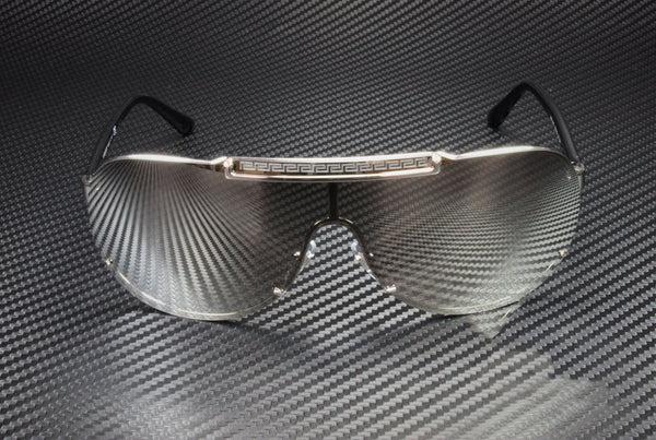 VERSACE VE2140 10006G Silver Light Grey Mirror Silver 40 mm Men's Sunglasses