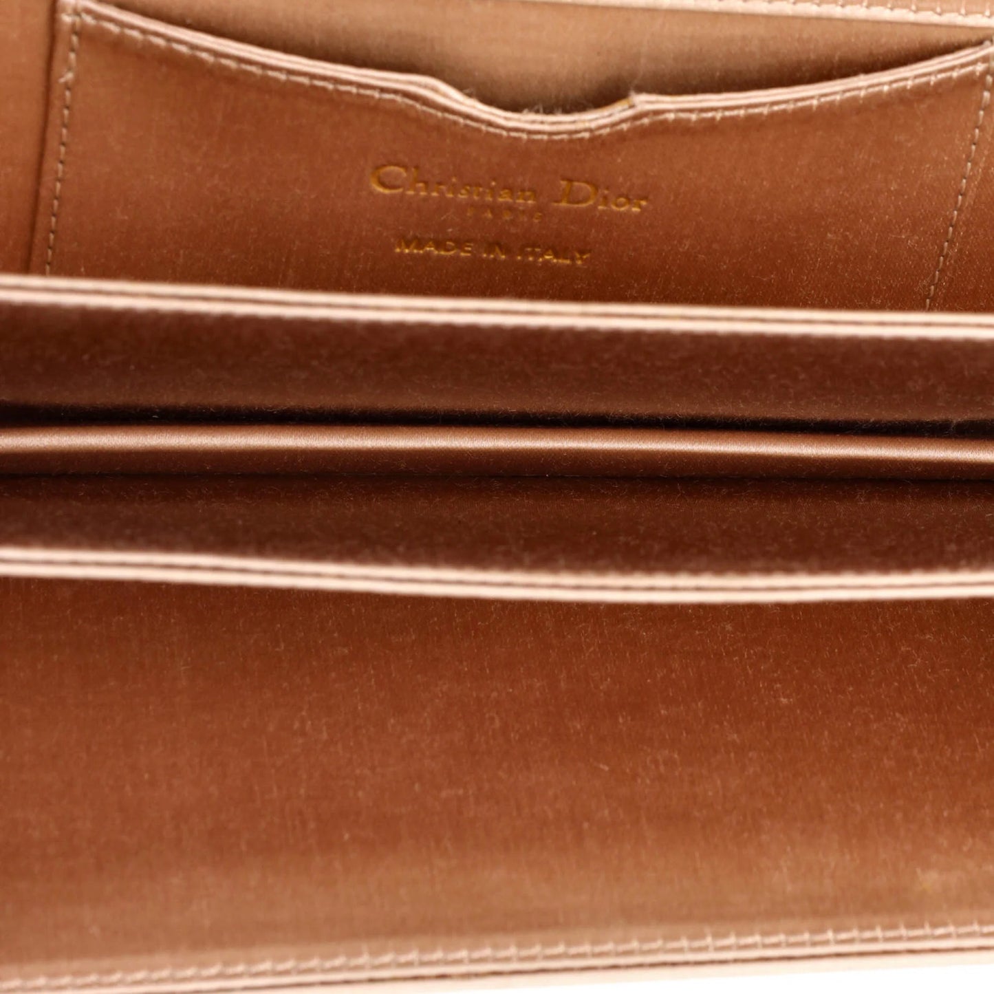 Christian Dior Bee Clutch Leather