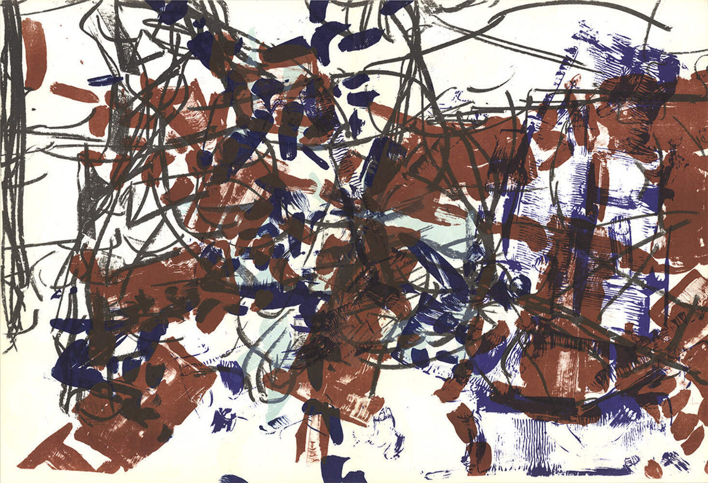Jean-Paul Riopelle Dlm 171, #20-21 " Lithograph