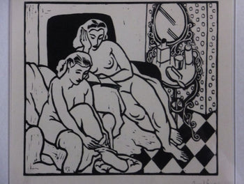 Clment Serveau 1945 Signed Woodcut 