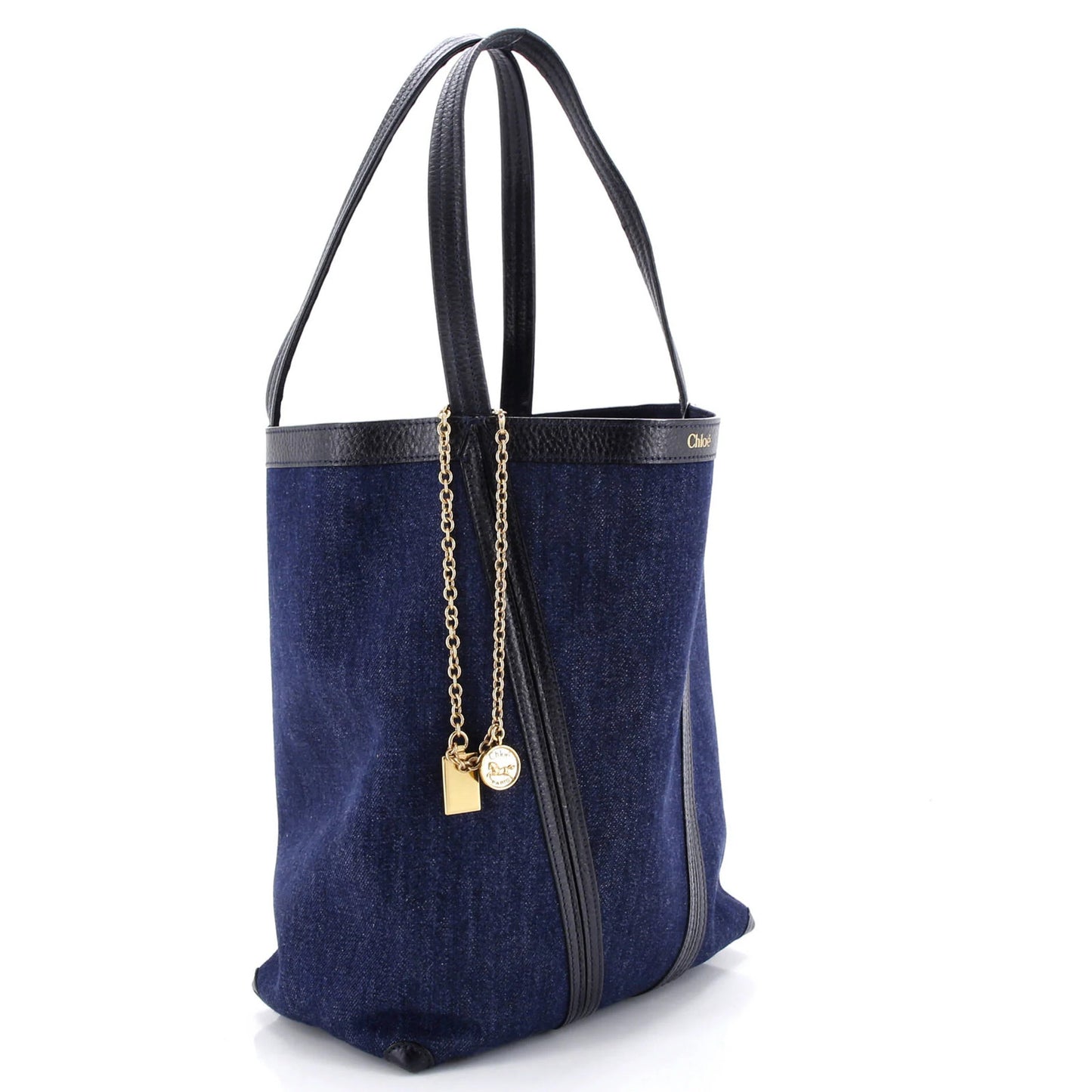 Chloe Spin Tote Denim Medium