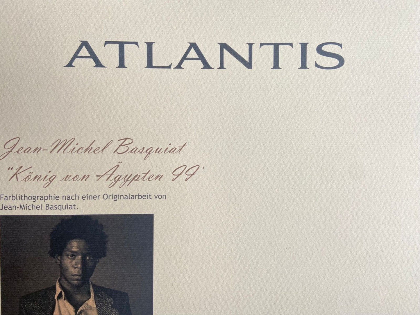 Jean-Michel Basquiat Lithograph Coa Signed Numbered