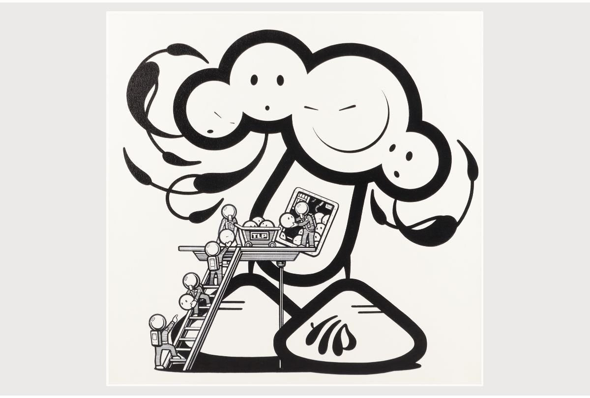 The London Police Tlp Here We Grow 2019 Signed Original Acrylic On Canvas 50Cm