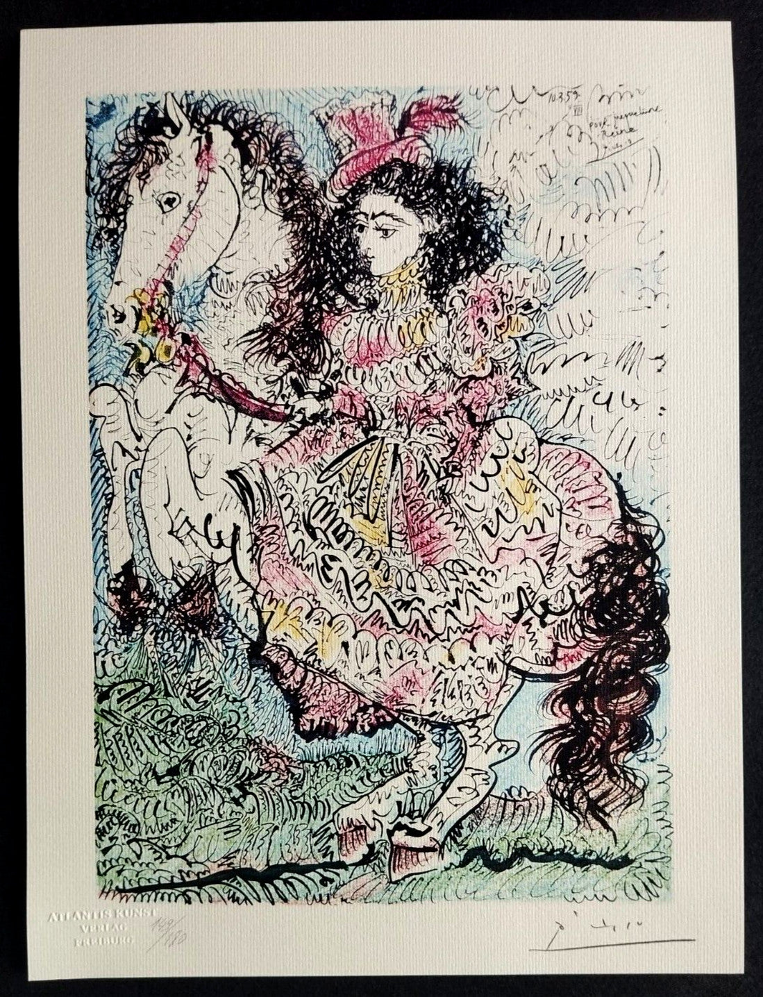 Pablo Picasso Lithograph 180 Ex. Numerated Coa Signed Stamped