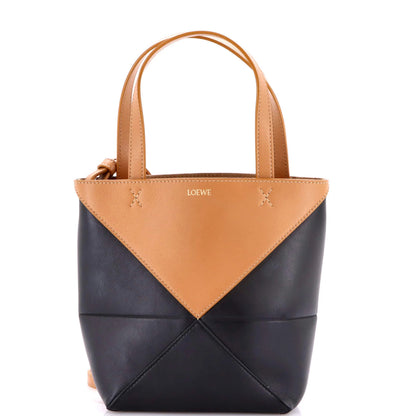 Mini Loewe Puzzle Fold Tote Leather